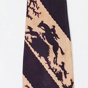 Vintage Tie Fox Hunt 1930's